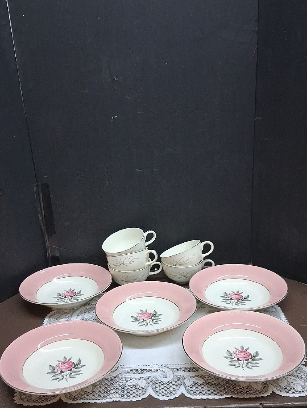 Vintage Cunningham‎ & Pickett Norway Rose & Home Laughlin Capri